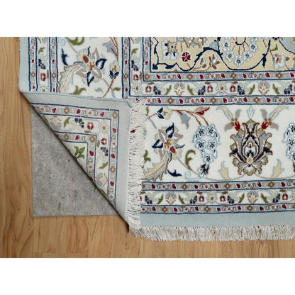 Traditional Wool & Silk Hand Knotted Rug Blue 9.0X12.3  -O091039