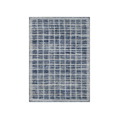 Modern and Contemporary Wool Hand Loomed Rug Blue 2.2x3.1 -O091062
