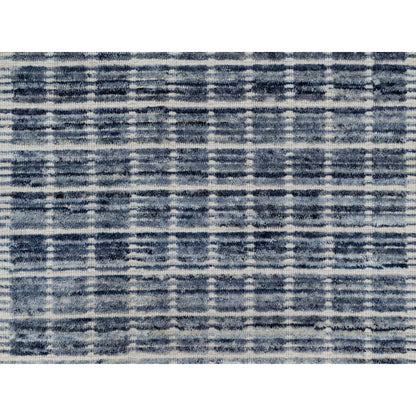 Modern and Contemporary Wool Hand Loomed Rug Blue 2.2x3.1 -O091062