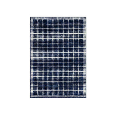 Modern and Contemporary Wool Hand Loomed Rug Blue 2.2x3.1 -O091063
