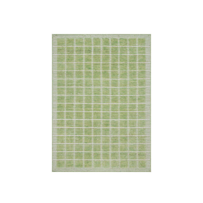 Modern and Contemporary Wool Hand Loomed Rug Green 2.2x3.1 -O091064