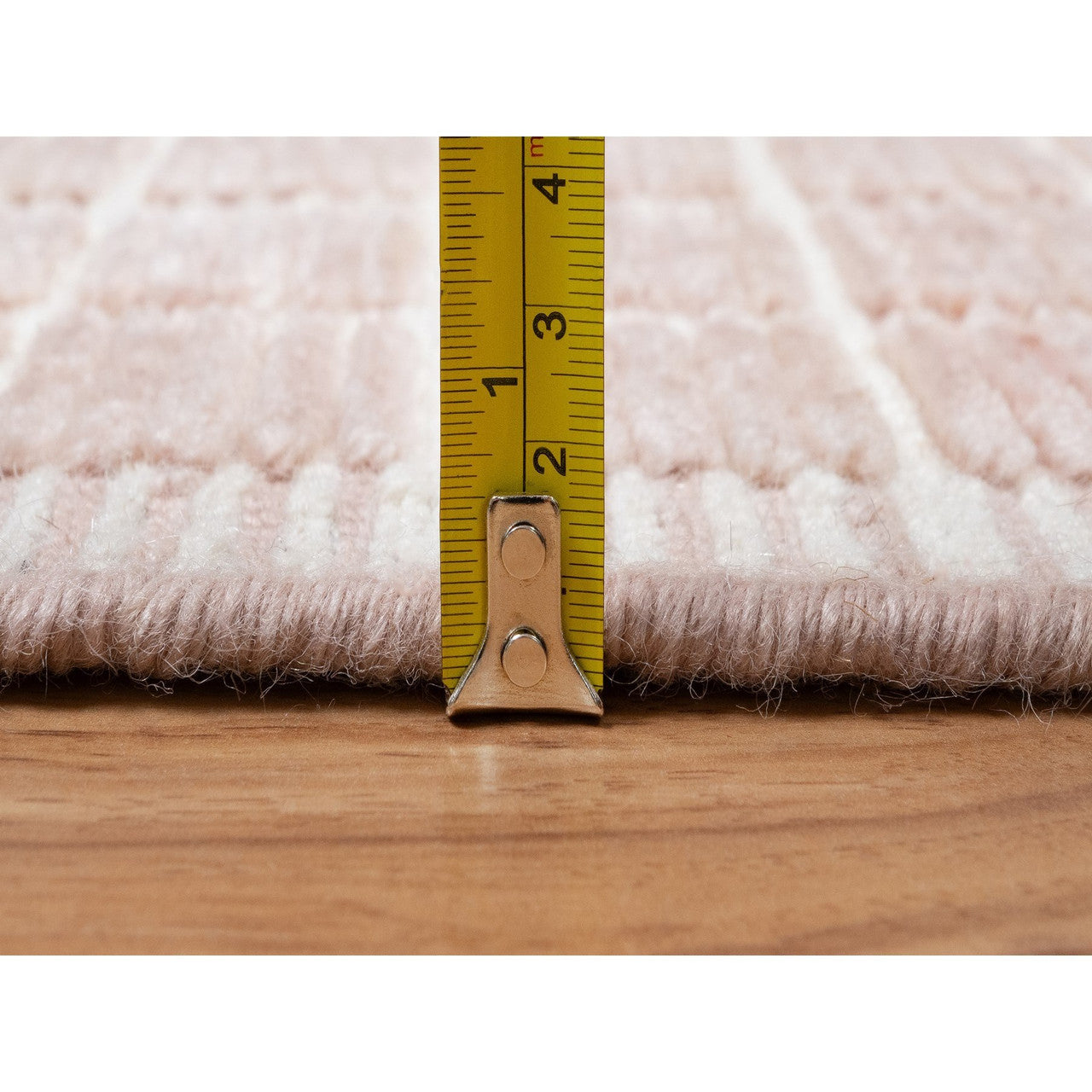 Modern and Contemporary Wool Hand Loomed Rug Pink 2.2x3.1 -O091066