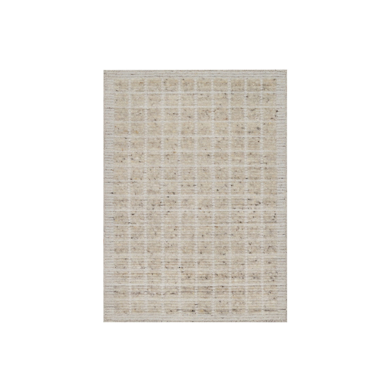 Modern and Contemporary Wool Hand Loomed Rug Ivory 2.2x3.1 -O091067