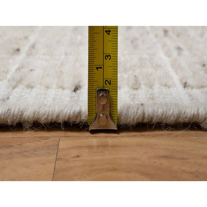 Modern and Contemporary Wool Hand Loomed Rug Ivory 2.2x3.1 -O091067