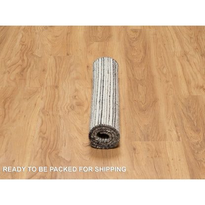Modern and Contemporary Wool Hand Loomed Rug Brown 2.3x3.1 -O091068