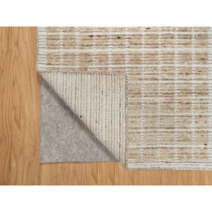 Modern and Contemporary Wool Hand Loomed Rug Brown 2.2x3.1 -O091070
