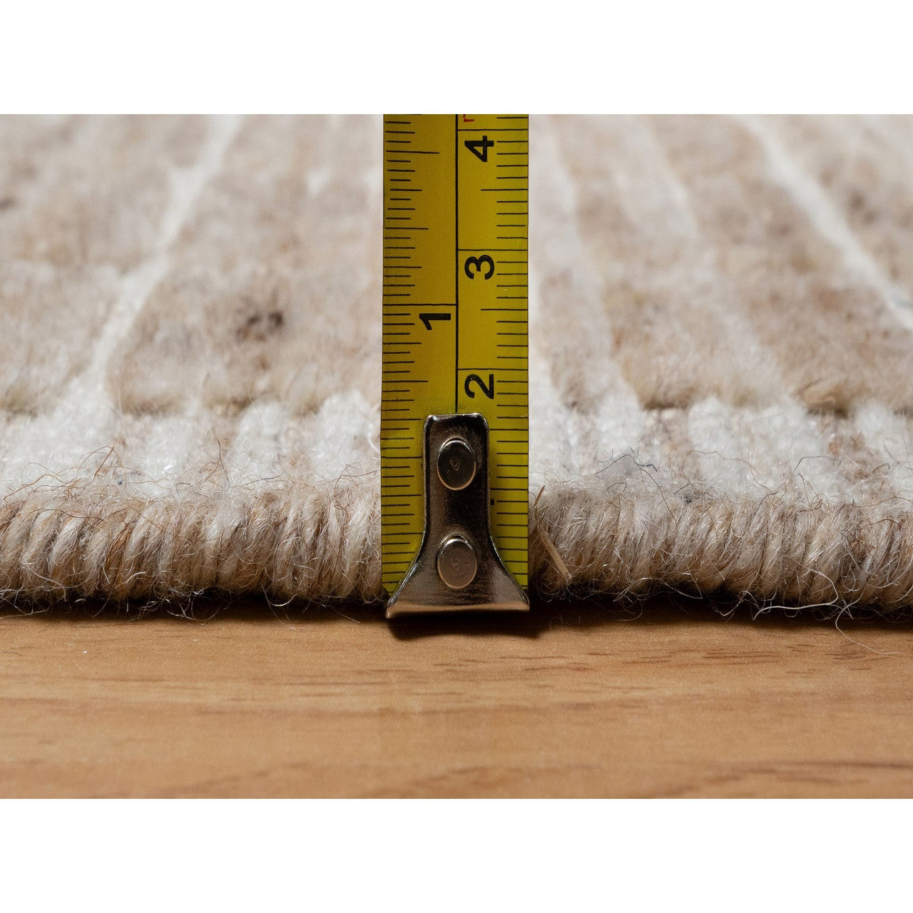 Modern and Contemporary Wool Hand Loomed Rug Brown 2.2x3.1 -O091070