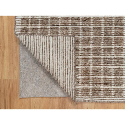Modern and Contemporary Wool Hand Loomed Rug Brown 2.2x3.1 -O091071