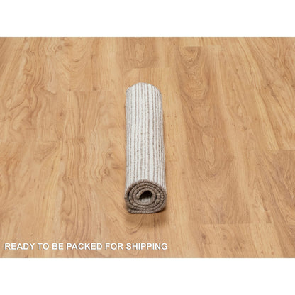 Modern and Contemporary Wool Hand Loomed Rug Brown 2.2x3.1 -O091071