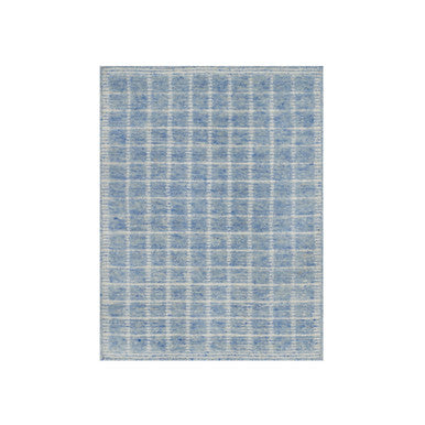 Modern and Contemporary Wool Hand Loomed Rug Blue 2.4x3.0 -O091072