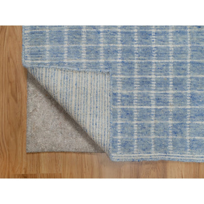 Modern and Contemporary Wool Hand Loomed Rug Blue 2.4x3.0 -O091072