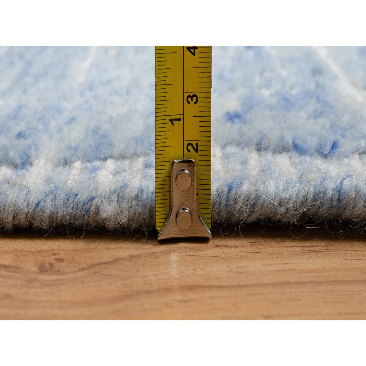 Modern and Contemporary Wool Hand Loomed Rug Blue 2.4x3.0 -O091072