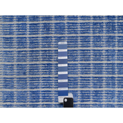 Modern and Contemporary Wool Hand Loomed Rug Blue 2.1x3.1 -O091073