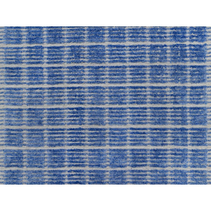 Modern and Contemporary Wool Hand Loomed Rug Blue 2.1x3.1 -O091073