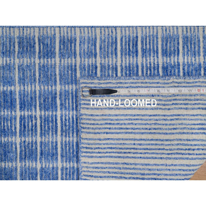 Modern and Contemporary Wool Hand Loomed Rug Blue 2.1x3.1 -O091073