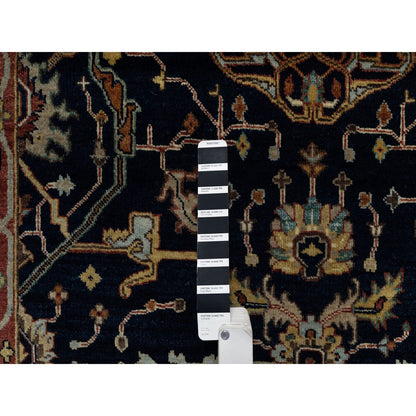 Traditional Wool Hand Knotted Rug Blue 4.1X6.2  -O091081