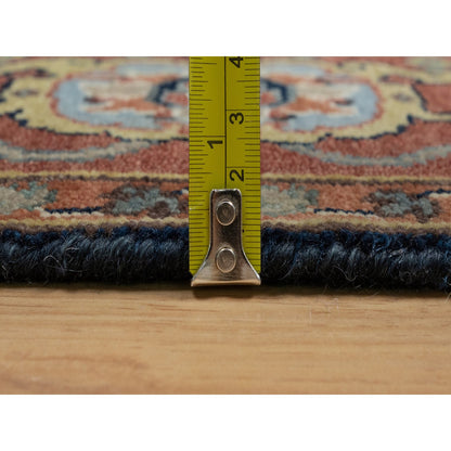 Traditional Wool Hand Knotted Rug Blue 4.2X10.2-O091088