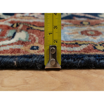 Traditional Wool Hand Knotted Rug Blue 2.7X10.2  -O091089