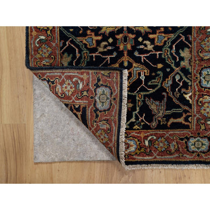 Traditional Wool Hand Knotted Rug Blue 2.0X3.2  -O091094