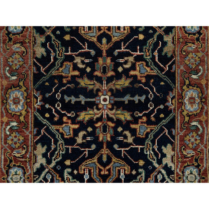 Traditional Wool Hand Knotted Rug Blue 2.0X3.2  -O091094