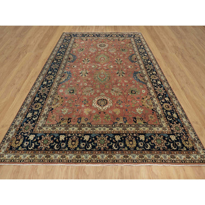 Traditional Wool Hand Knotted Rug Red 9.0X12.2  -O091102