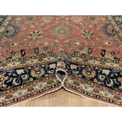 Traditional Wool Hand Knotted Rug Red 9.0X12.2  -O091102