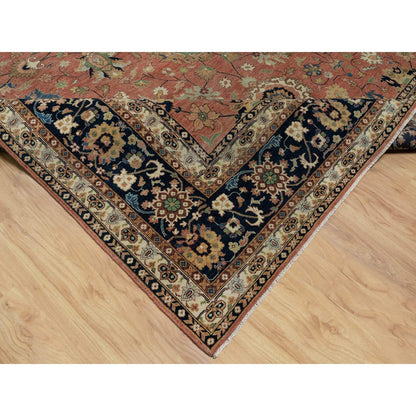 Traditional Wool Hand Knotted Rug Red 9.0X12.2  -O091102