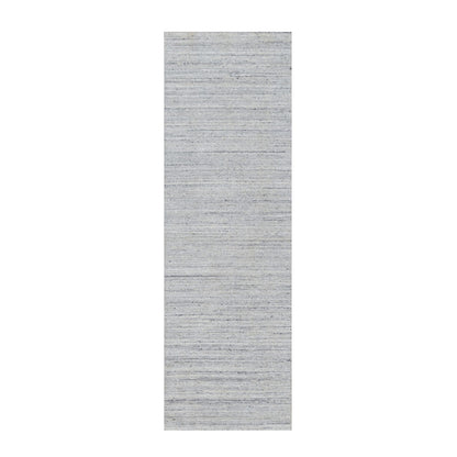 Modern and Contemporary Wool Hand Loomed Rug Ivory 2.6x8.0 -O091178