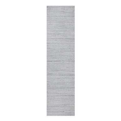 Modern and Contemporary Wool Hand Loomed Rug Ivory 2.6x10.0 -O091179