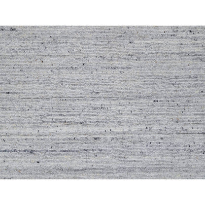Modern and Contemporary Wool Hand Loomed Rug Ivory 2.6x10.0 -O091180