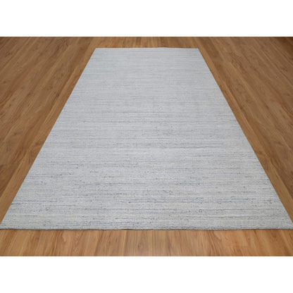 Modern and Contemporary Wool Hand Loomed Rug Ivory 8.11x12.0 -O091183