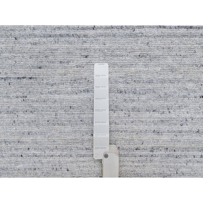 Modern and Contemporary Wool Hand Loomed Rug Ivory 8.11x12.0 -O091183