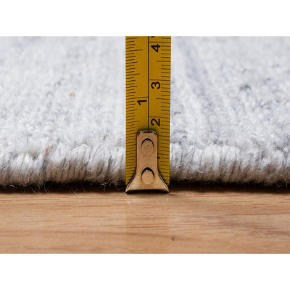 Modern and Contemporary Wool Hand Loomed Rug Ivory 2.6x6.0 -O091186