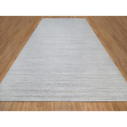 Modern and Contemporary Wool Hand Loomed Rug Ivory 12.0x17.11 -O091193