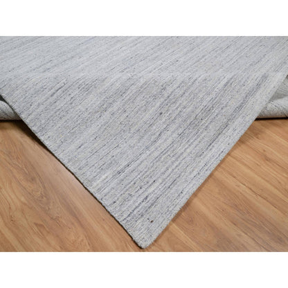 Modern and Contemporary Wool Hand Loomed Rug Ivory 12.0x17.11 -O091193