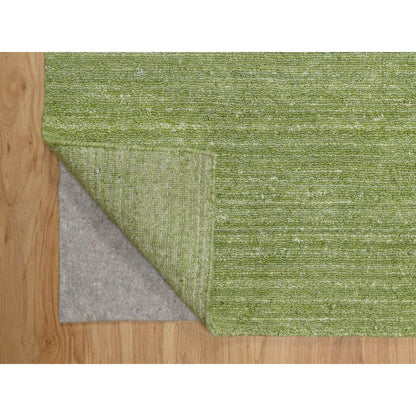 Modern and Contemporary Wool Hand Loomed Rug Green 8.1x10.0 -O091194