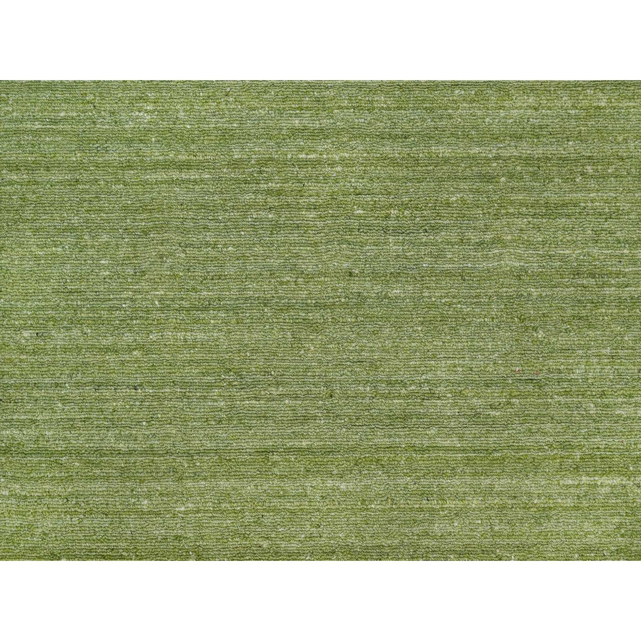 Modern and Contemporary Wool Hand Loomed Rug Green 8.1x10.0 -O091194