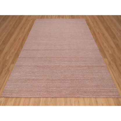 Modern and Contemporary Wool Hand Loomed Rug Pink 8.2x10.1 -O091197