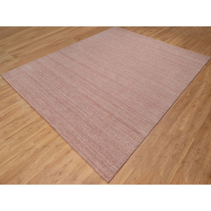 Modern and Contemporary Wool Hand Loomed Rug Pink 8.2x10.1 -O091197