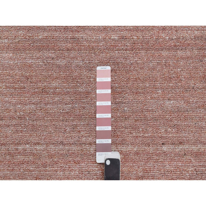 Modern and Contemporary Wool Hand Loomed Rug Pink 8.2x10.1 -O091197