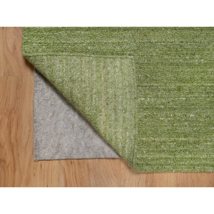 Modern and Contemporary Wool Hand Loomed Rug Green 2.0x3.0 -O091199