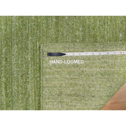 Modern and Contemporary Wool Hand Loomed Rug Green 2.0x3.0 -O091199