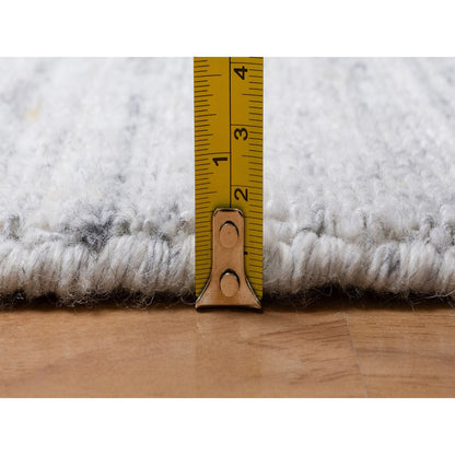 Modern and Contemporary Wool Hand Loomed Rug Ivory 2.0x3.0 -O091202