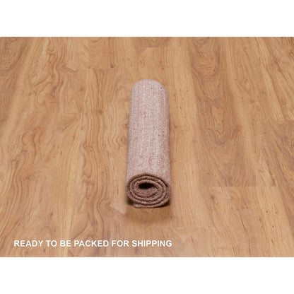 Modern and Contemporary Wool Hand Loomed Rug Pink 2.0x3.0 -O091205