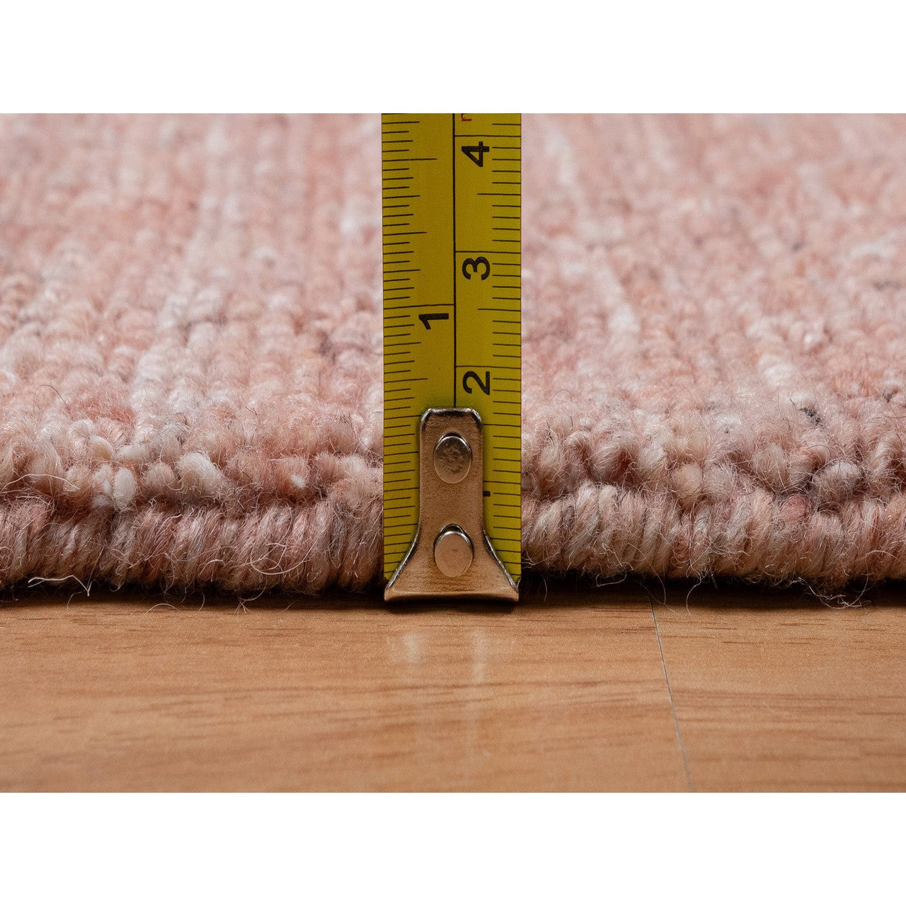 Modern and Contemporary Wool Hand Loomed Rug Pink 2.0x3.0 -O091205