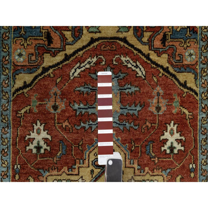 Heriz Wool Hand Knotted Rug Red 3.1x5.1 -O091230