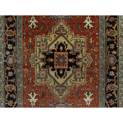 Heriz Wool Hand Knotted Rug Red 3.1x5.1 -O091230