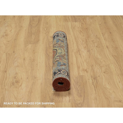 Heriz Wool Hand Knotted Rug Red 3.1x5.1 -O091230