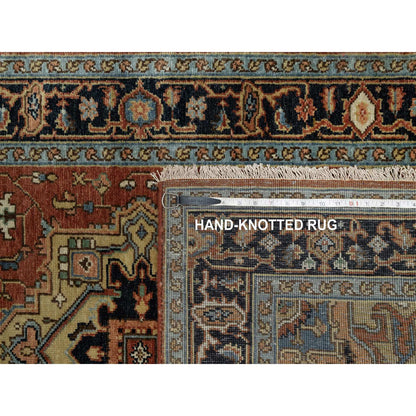 Heriz Wool Hand Knotted Rug Red 3.1x5.1 -O091230