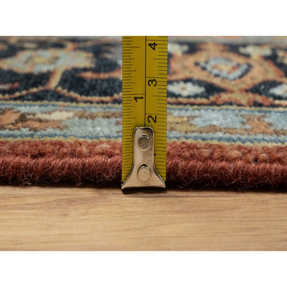 Heriz Wool Hand Knotted Rug Red 4.1x6.1 -O091233